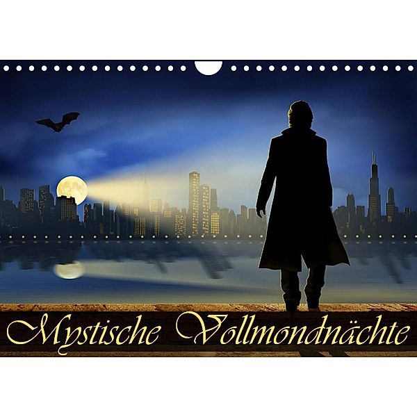 Mystische Vollmondnächte (Wandkalender 2023 DIN A4 quer), Monika Jüngling, alias Mausopardia