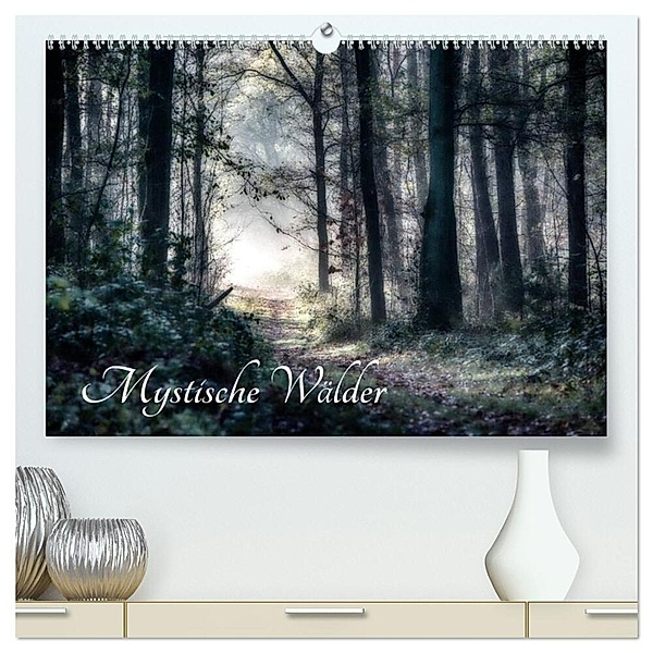 Mystische Wälder (hochwertiger Premium Wandkalender 2024 DIN A2 quer), Kunstdruck in Hochglanz, Hermann Greiling