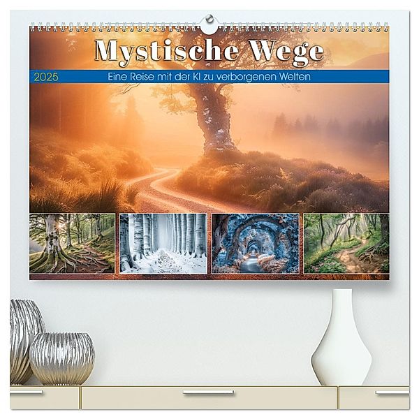 Mystische Wege (hochwertiger Premium Wandkalender 2025 DIN A2 quer), Kunstdruck in Hochglanz, Calvendo, Steffen Gierok-Latniak