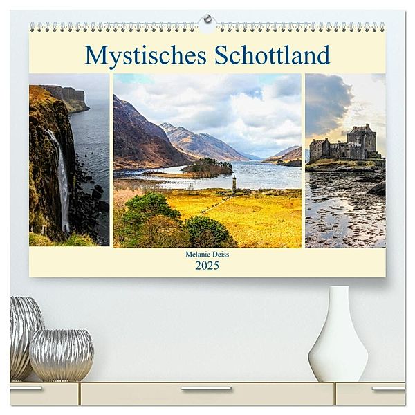 Mystisches Schottland (hochwertiger Premium Wandkalender 2025 DIN A2 quer), Kunstdruck in Hochglanz, Calvendo, Melanie Deiss