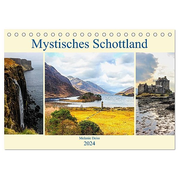 Mystisches Schottland (Tischkalender 2024 DIN A5 quer), CALVENDO Monatskalender, Melanie Deiss