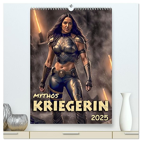 Mythos Kriegerin (hochwertiger Premium Wandkalender 2025 DIN A2 hoch), Kunstdruck in Hochglanz, Calvendo, Werner Braun