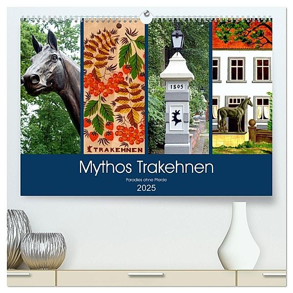 Mythos Trakehnen - Paradies ohne Pferde (hochwertiger Premium Wandkalender 2025 DIN A2 quer), Kunstdruck in Hochglanz, Calvendo, Henning von Löwis of Menar
