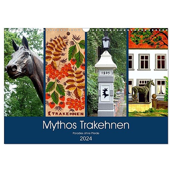 Mythos Trakehnen - Paradies ohne Pferde (Wandkalender 2024 DIN A3 quer), CALVENDO Monatskalender, Henning von Löwis of Menar