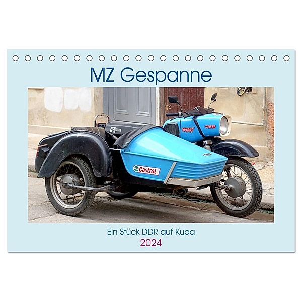MZ-Gespanne - Ein Stück DDR auf Kuba (Tischkalender 2024 DIN A5 quer), CALVENDO Monatskalender, Henning von Löwis of Menar