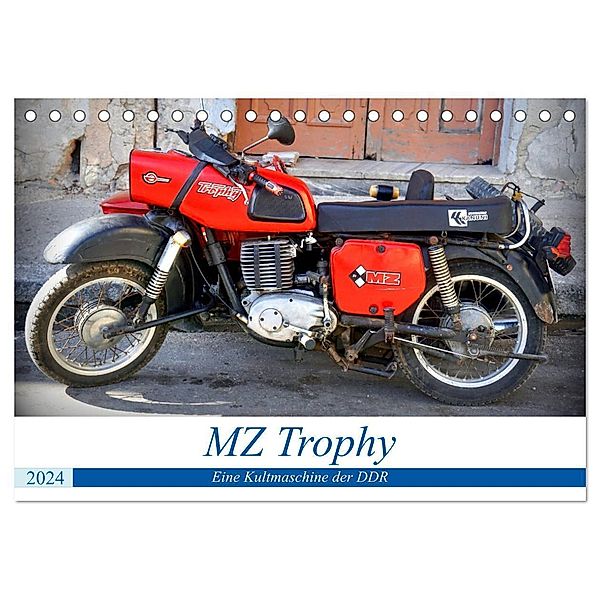 MZ Trophy - Eine Kultmaschine der DDR (Tischkalender 2024 DIN A5 quer), CALVENDO Monatskalender, Henning von Löwis of Menar