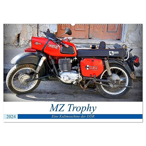 MZ Trophy - Eine Kultmaschine der DDR (Wandkalender 2024 DIN A2 quer), CALVENDO Monatskalender, Henning von Löwis of Menar