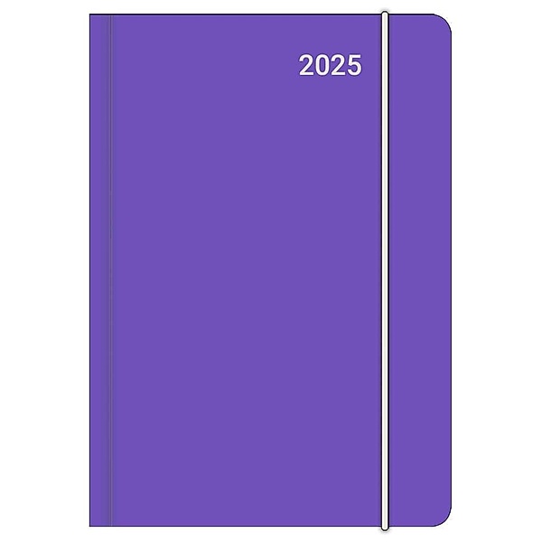 N NEUMANNVERLAGE - EarthLine MIDNIGHT 2025 Mini Flexi Diary, 12x17cm, Taschenkalender mit flexiblem Kartonumschlag, Elastikband und Banderole, Zusatzseiten für Notizen und internationales Kalendarium
