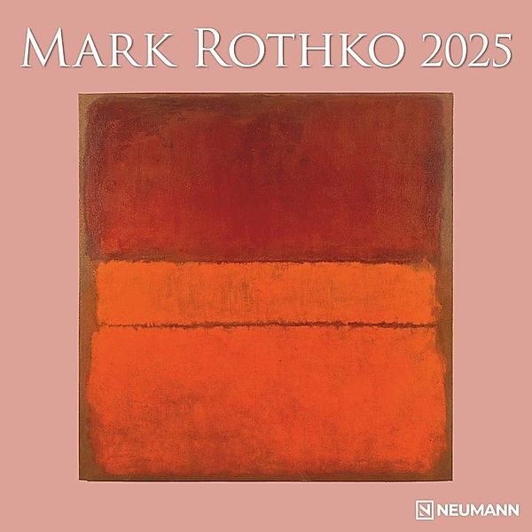 N NEUMANNVERLAGE - Mark Rothko 2025 Broschürenkalender, 30x30cm, Wandkalender mit Abbildungen von Mark Rothko, Mondphasen, viel Platz für Notizen und internationale Feiertage/Kalendarium