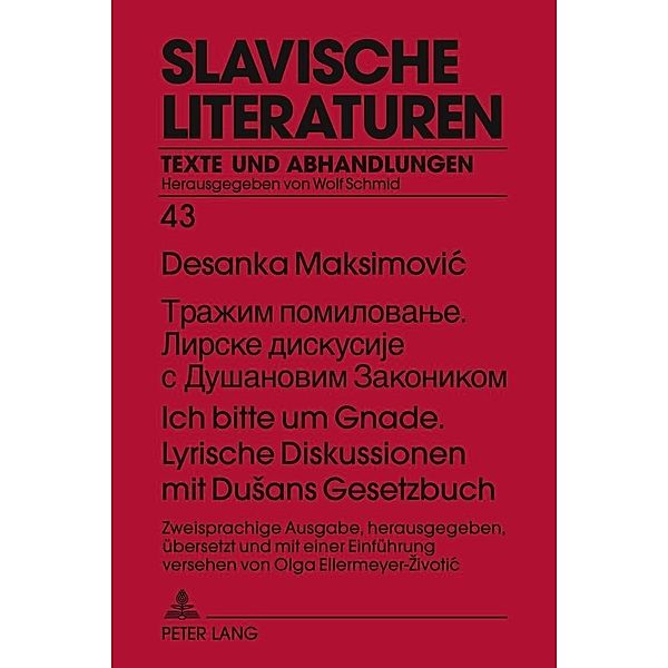 N                          Ns  .     N N          N   N N   N    N    N N                                - Ich bitte um Gnade. Lyrische Diskussionen mit Dusans Gesetzbuch, Olga Ellermeyer-Zivotic