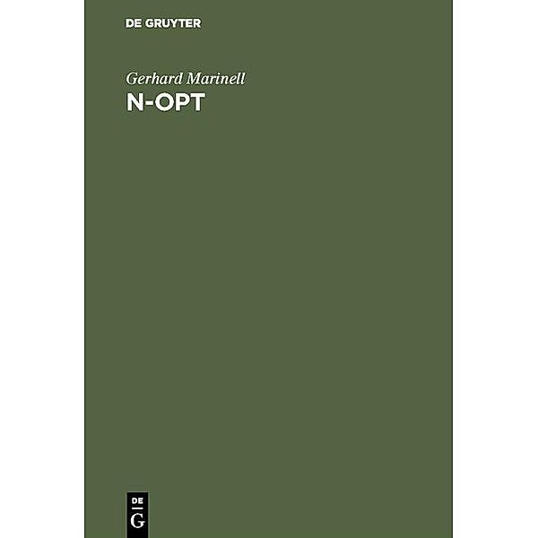 n-opt / Jahrbuch des Dokumentationsarchivs des österreichischen Widerstandes, Gerhard Marinell