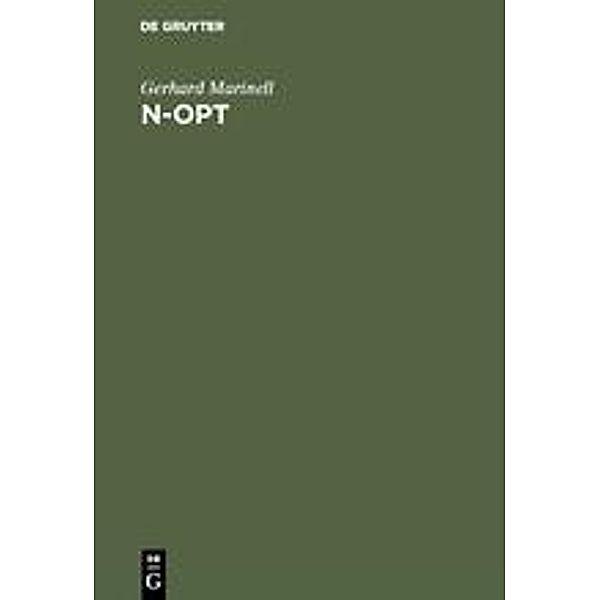 N-opt, m. Diskette (3 1/2 Zoll), Gerhard Marinell, Gabriele Steckel-Berger