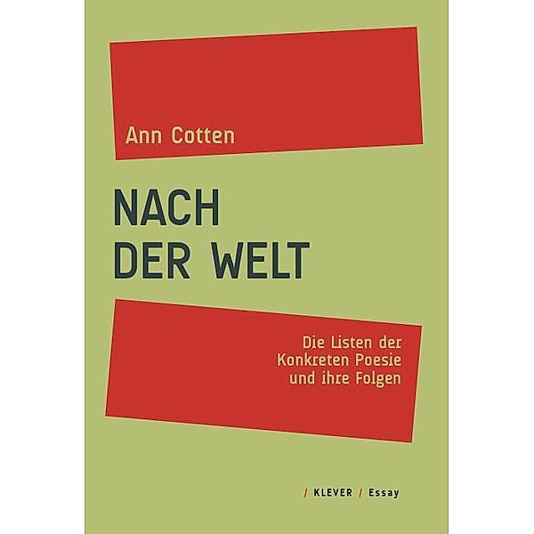 Nach der Welt, Ann Cotten