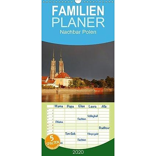 Nachbar Polen - Familienplaner hoch (Wandkalender 2020 , 21 cm x 45 cm, hoch), Dietmar Falk