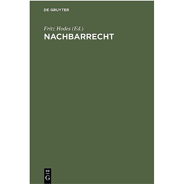 Nachbarrecht