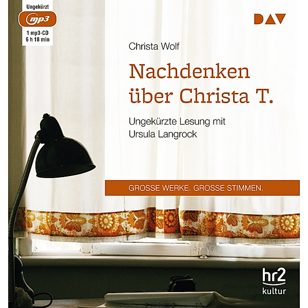 Nachdenken über Christa T.,1 Audio-CD, 1 MP3, Christa Wolf
