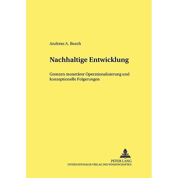 Nachhaltige Entwicklung, Andreas Busch