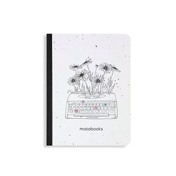 Nachhaltige Notizbücher A6 - Samenbuch Typewriter