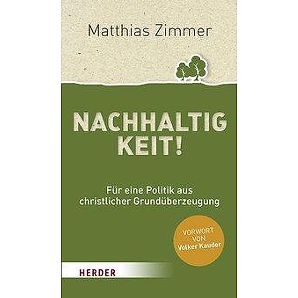 Nachhaltigkeit!, Matthias Zimmer