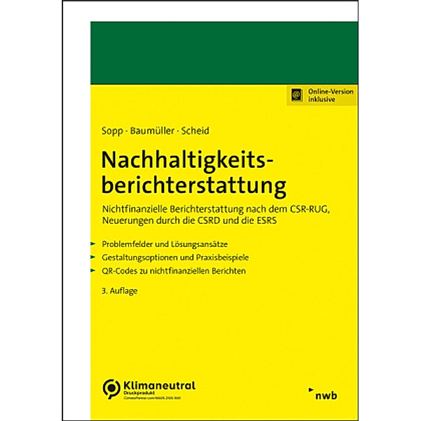 Nachhaltigkeitsberichterstattung, Karina Sopp, Josef Baumüller, Oliver Scheid