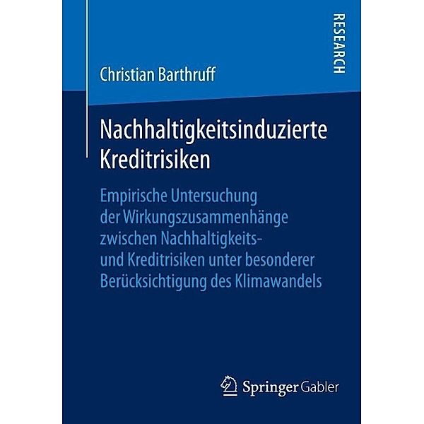 Nachhaltigkeitsinduzierte Kreditrisiken, Christian Barthruff