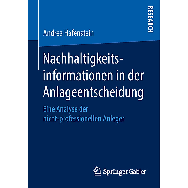 Nachhaltigkeitsinformationen in der Anlageentscheidung, Andrea Hafenstein