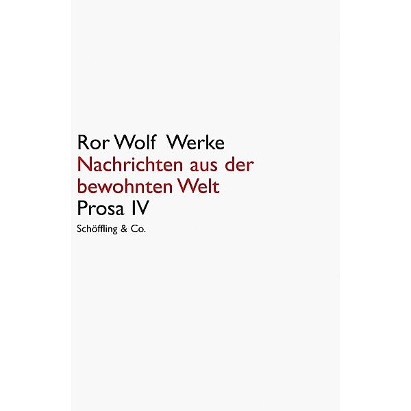 Nachrichten aus der bewohnten Welt, Ror Wolf