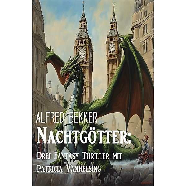 Nachtgötter: Drei Fantasy Thriller mit Patricia Vanhelsing, Alfred Bekker