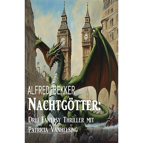 Nachtgötter: Drei Fantasy Thriller mit Patricia Vanhelsing, Alfred Bekker