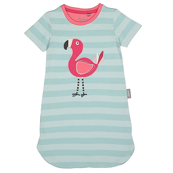 sigikid Nachthemd LITTLE FLAMINGO gestreift in hellblau