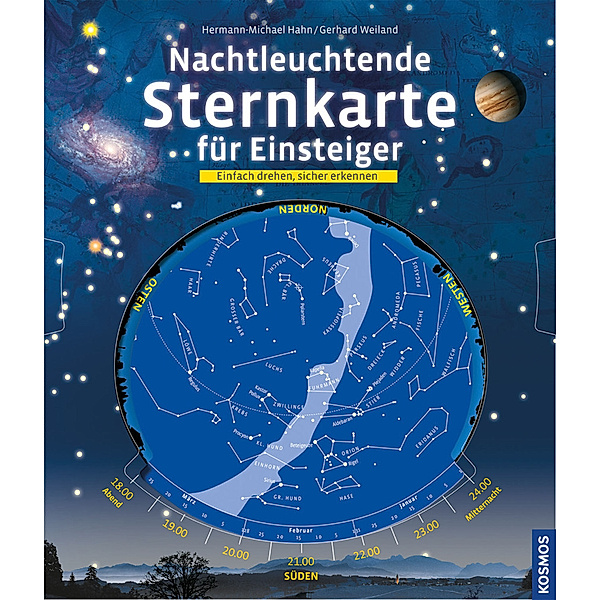 Nachtleuchtende Sternkarte für Einsteiger, Hermann-Michael Hahn, Gerhard Weiland