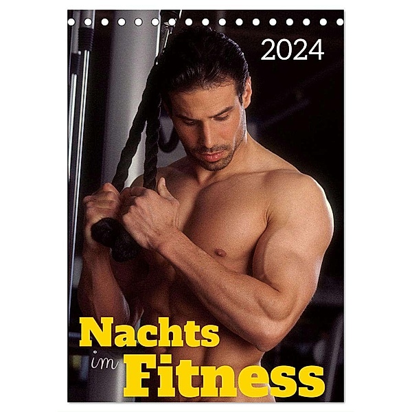 Nachts im Fitness (Tischkalender 2024 DIN A5 hoch), CALVENDO Monatskalender, Malestockphoto