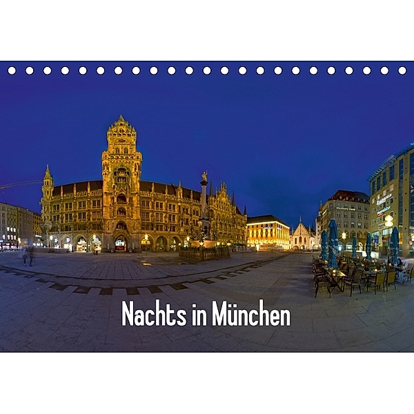 Nachts in München (Tischkalender 2018 DIN A5 quer), Dimo Tabken