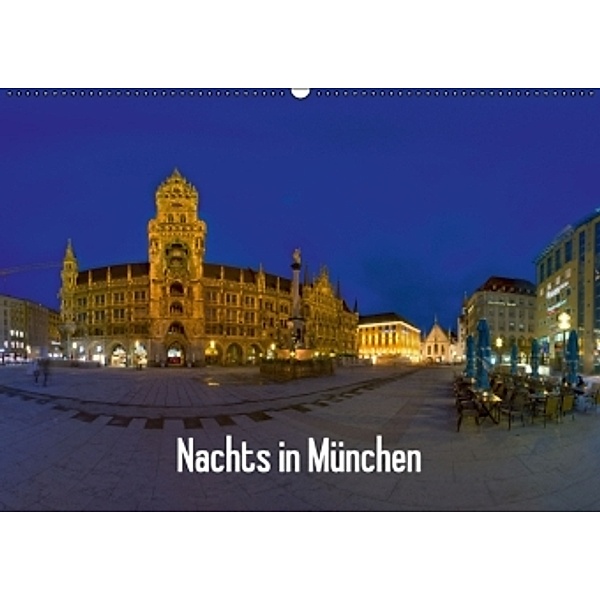 Nachts in München (Wandkalender 2016 DIN A2 quer), Dimo Tabken