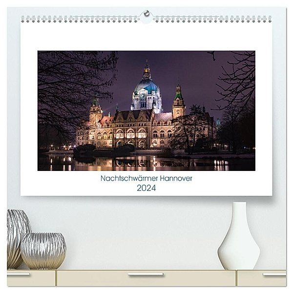 Nachtschwärmer Hannover (hochwertiger Premium Wandkalender 2024 DIN A2 quer), Kunstdruck in Hochglanz, Sven Baumgärtel