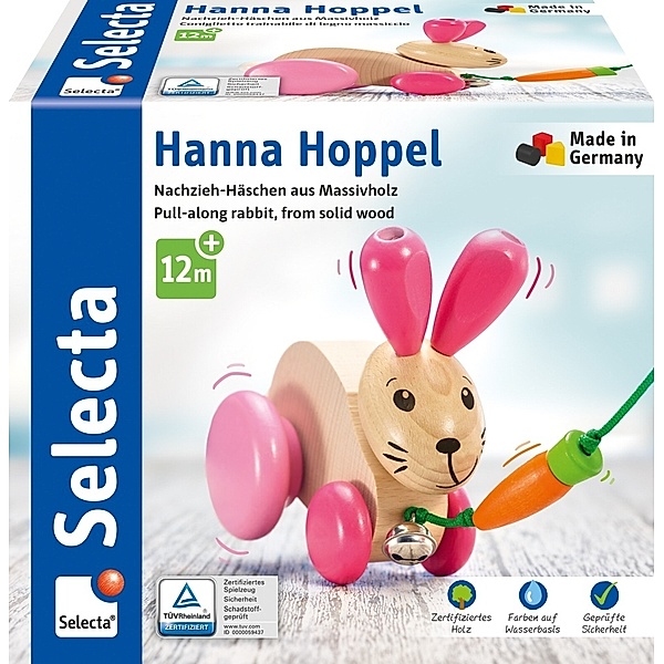 Selecta Spielzeug Nachziehhase Hanna Hoppel