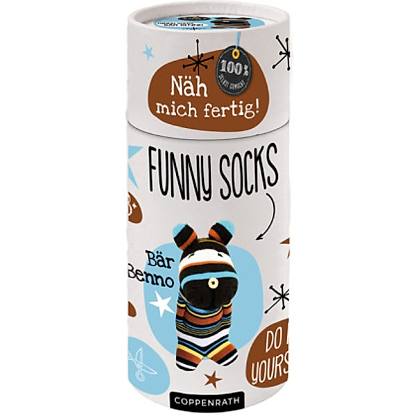 Näh mich fertig! Funny Socks - Bär Benno