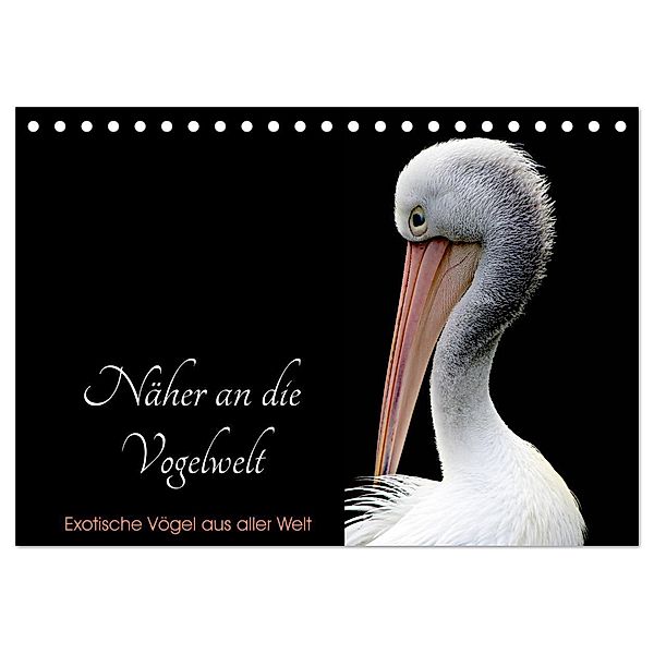 Näher an die Vogelwelt - Exotische Vögel aus aller Welt (Tischkalender 2024 DIN A5 quer), CALVENDO Monatskalender, Card-Photo