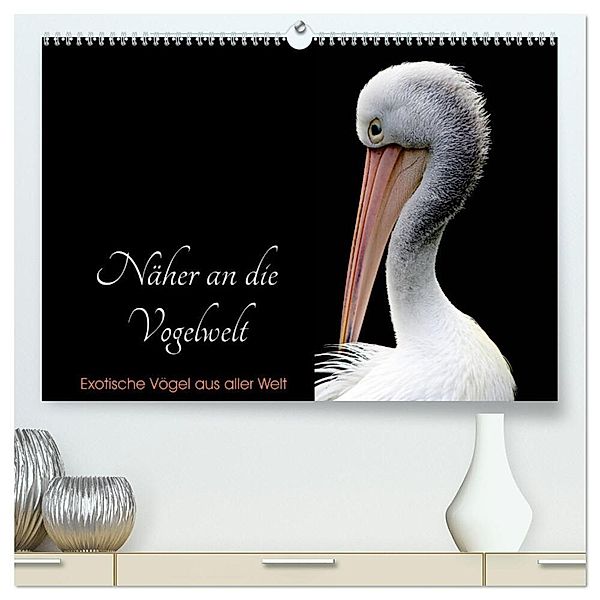 Näher an die Vogelwelt - Exotische Vögel aus aller Welt (hochwertiger Premium Wandkalender 2024 DIN A2 quer), Kunstdruck in Hochglanz, Card-Photo