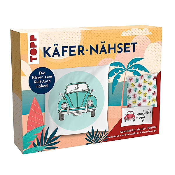 Nähset Kissenbezüge - VW Käfer, frechverlag