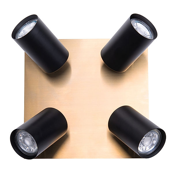 Näve Leuchten Deckenleuchte FRIDA mit GU10 (Farbe: schwarz-gold)