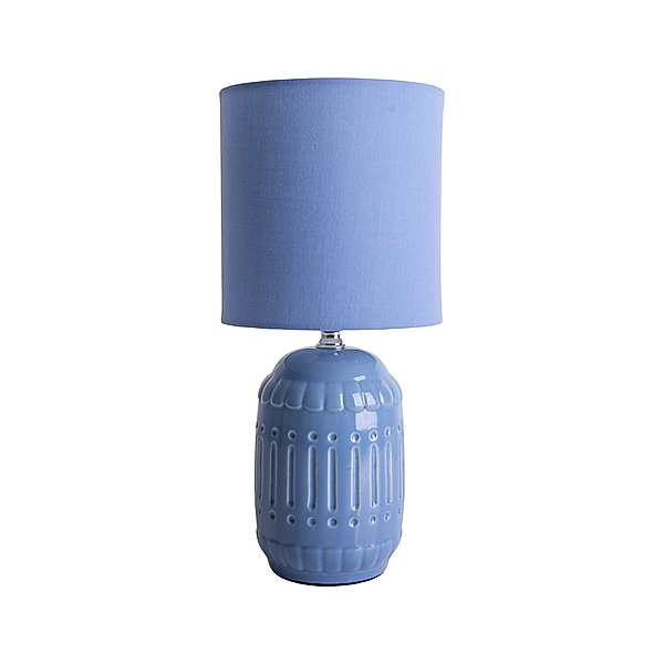 Näve Leuchten Keramik Tischleuchte Erida (Farbe: hellblau)