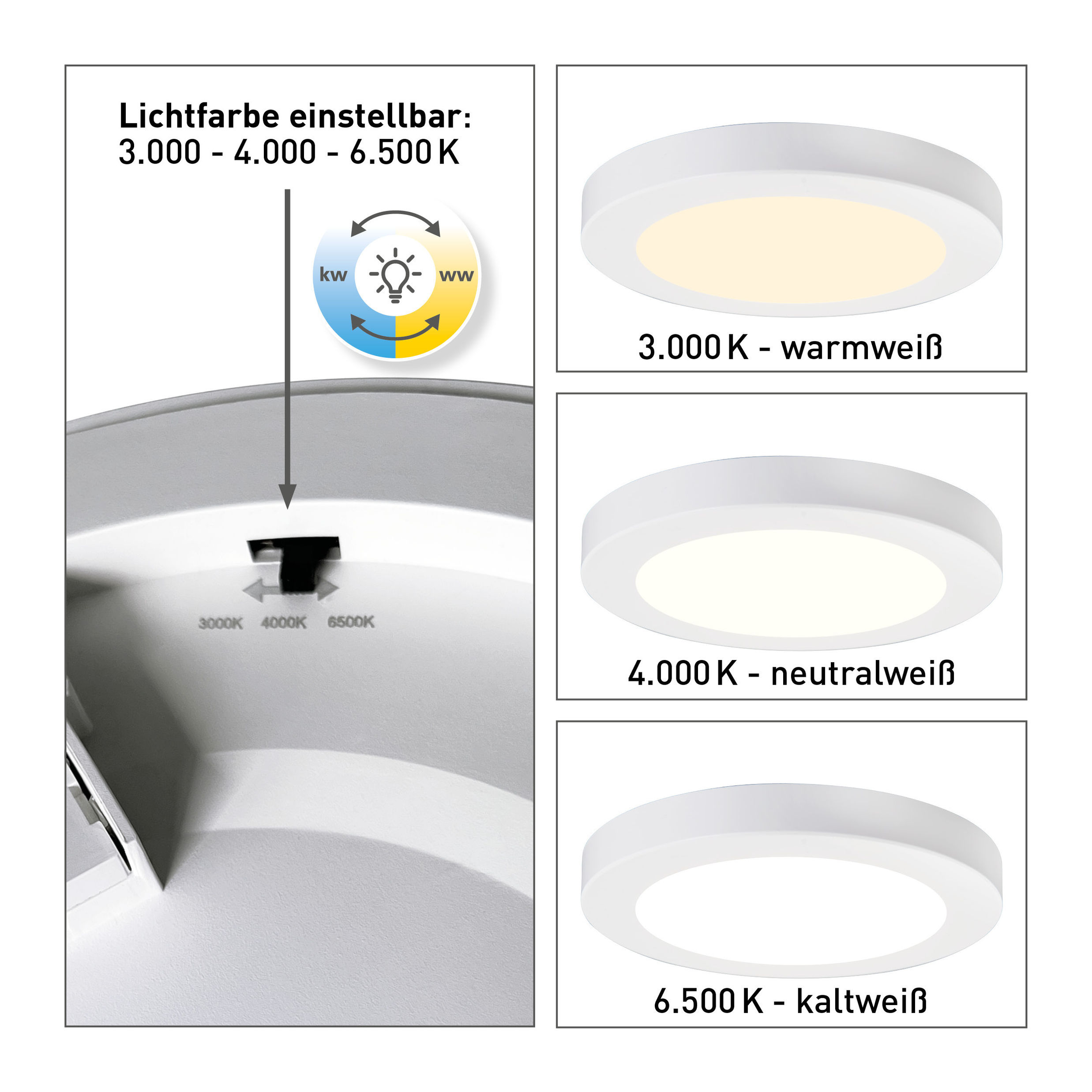 Näve Leuchten LED Deckenleuchte BONUS Farbe: weiß