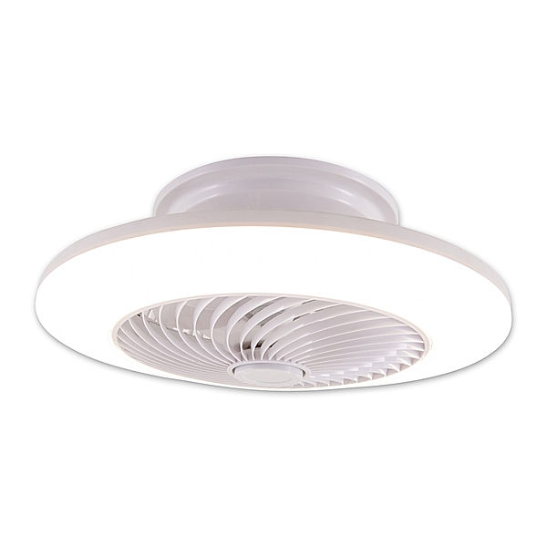 Näve Leuchten LED Deckenleuchte mit Ventilator Adoranto d: 55cm (Farbe: weiß)