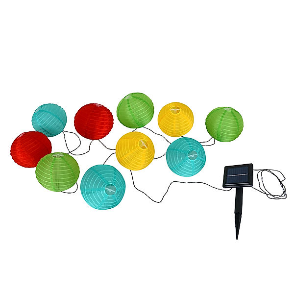 Näve Leuchten LED Lichterkette LED Japanballon mit LED Platine (Farbe: bunt)
