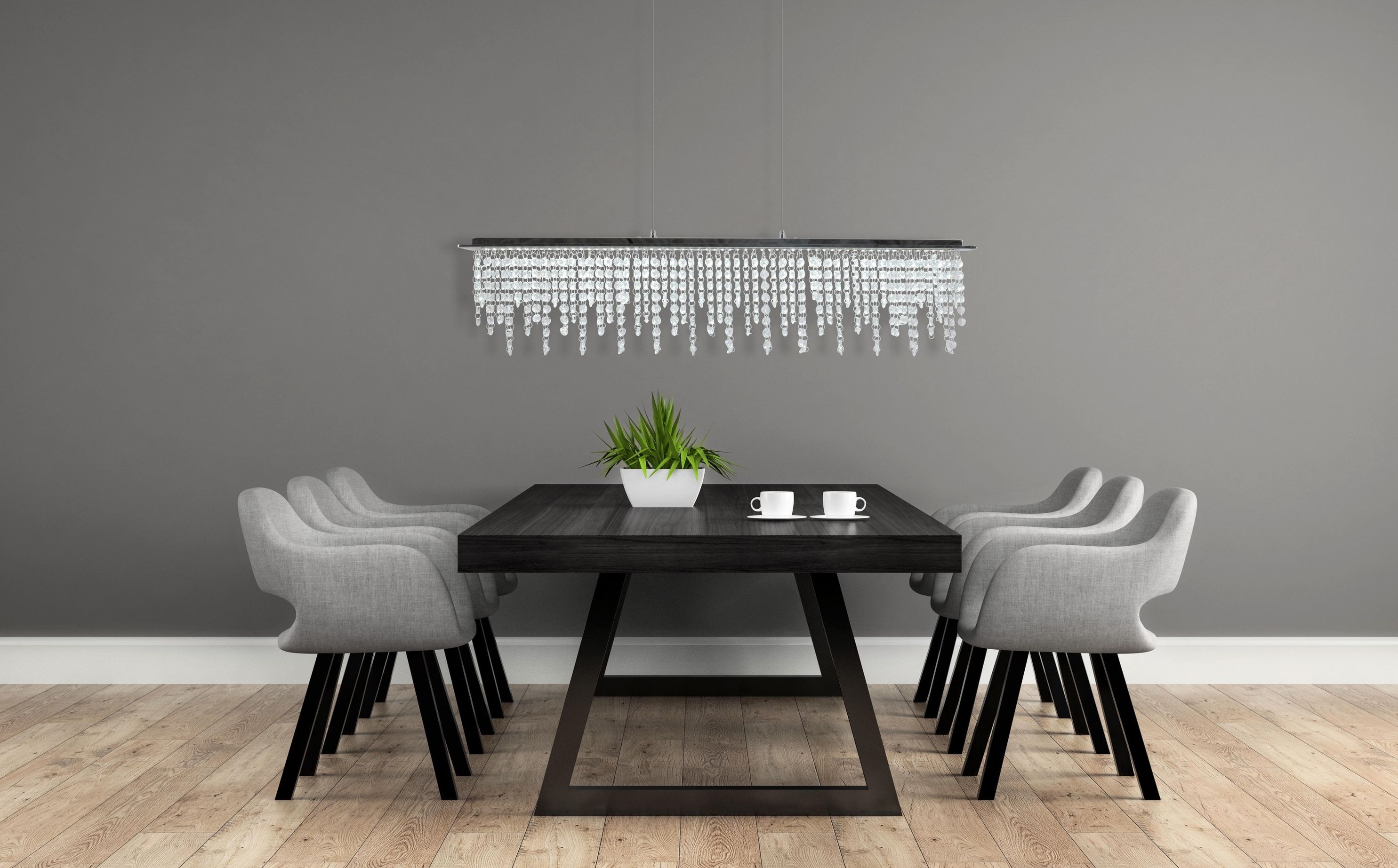 Näve Leuchten LED Pendelleuchte DIAMONDS Farbe: chrome