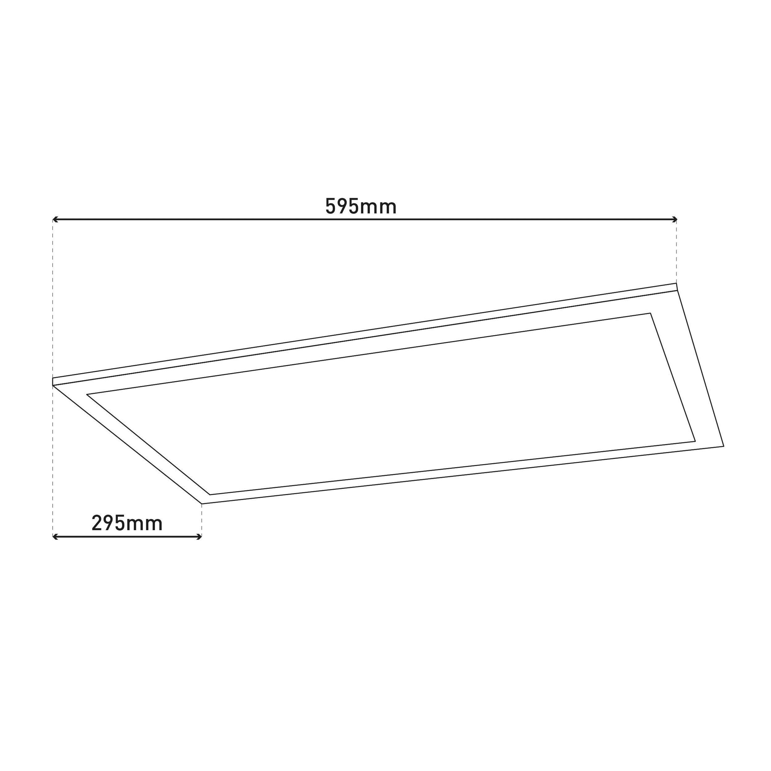 Näve Leuchten LED-Sensor-Panel Alegre incl. Halterung l:59,5cm Farbe: weiß