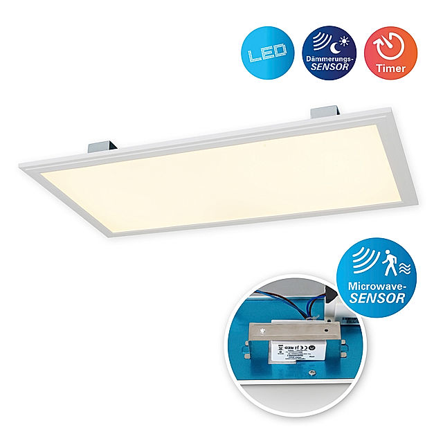 Näve Leuchten LED-Sensor-Panel Alegre incl. Halterung l:59,5cm Farbe: weiß