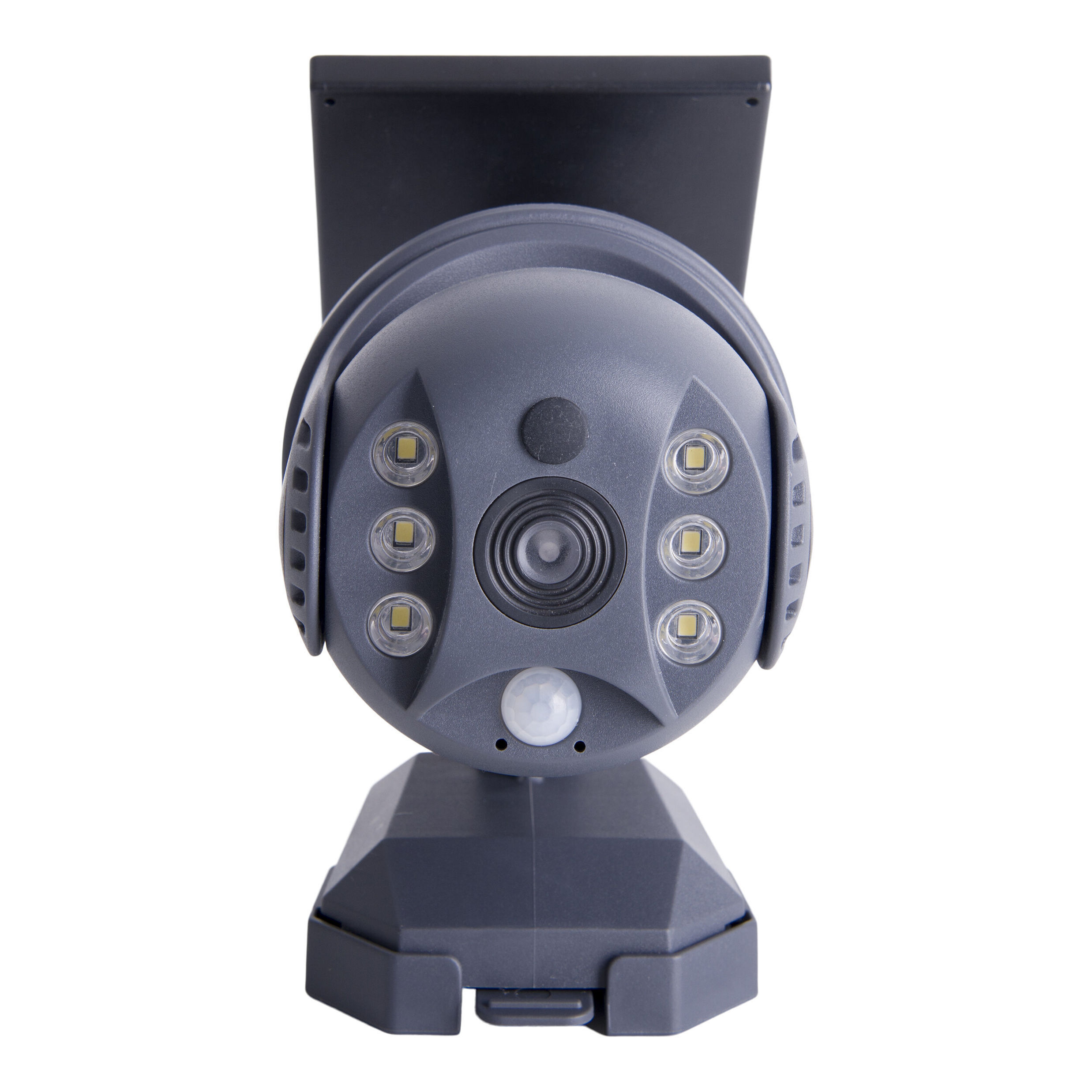 Näve Leuchten Außenwandleuchte Security-Kamera- Attra grau LED Solar Moho Bewegungsmelder und mit Farbe