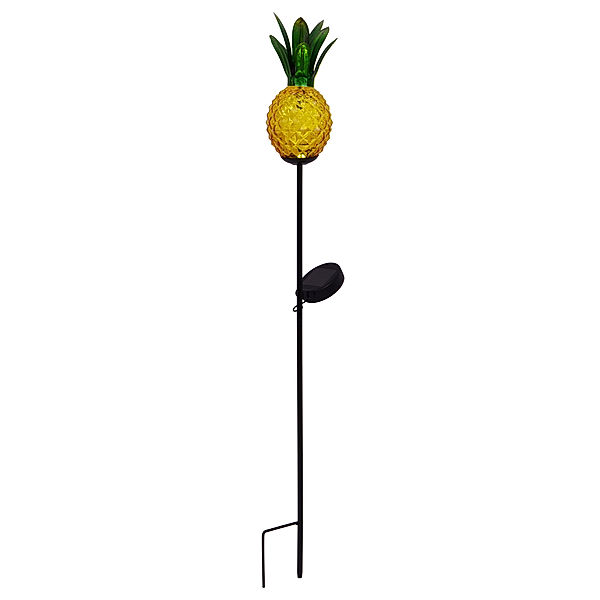 Näve Leuchten LED-Solar Erdspieß Ananas orange 81cm (Farbe: orange)